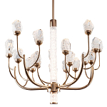 Люстра с декором в виде кристаллов из хрусталя Kenneth Crystal Stone Chandelier 20 варинант исполнения - 1 | Loft Concept в Перми