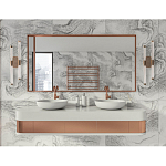 Бра с круглым основанием золотого цвета и двумя вертикальными плафонами Hex Scaffold варинант исполнения - 6 | Loft Concept в Перми