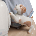 Статуэтка фарфоровая Девочки с собачками Charming Statuette варинант исполнения - 2 | Loft Concept в Перми