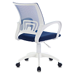 Офисное кресло с основанием из белого пластика Desk chairs Blue варинант исполнения - 2 | Loft Concept в Перми