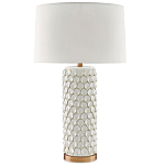 Настольная лампа покрытая лепестками белых цветов Fancy Calla Lily варинант исполнения - 2 | Loft Concept в Перми