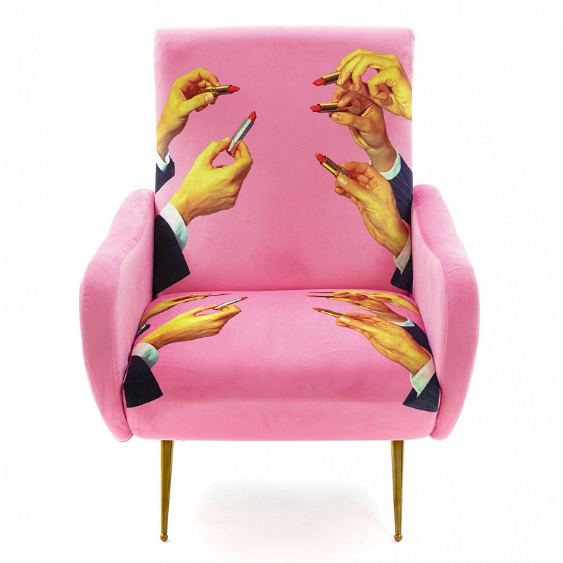 Кресло Seletti Armchair Lipsticks Pink Розовый (Rose) в Перми | Loft Concept 