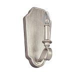 Бра серебрянного цвета с лампой в виде свечи на изогнутой ножке Feiss варинант исполнения - 1 | Loft Concept в Перми