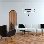 Подвесной светильник волнообразной формы LED 35W 3000K Infinity варинант исполнения - 3 | Loft Concept в Перми