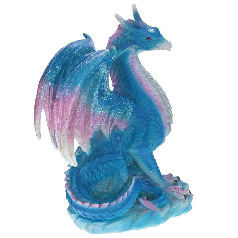 Декоративная статуэтка Дракон Blue Pink Dragon Statuette Синий Розовый в Перми | Loft Concept 