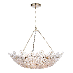 Люстра декорированная цветами из стекла Lightness of Flowers варинант исполнения - 1 | Loft Concept в Перми