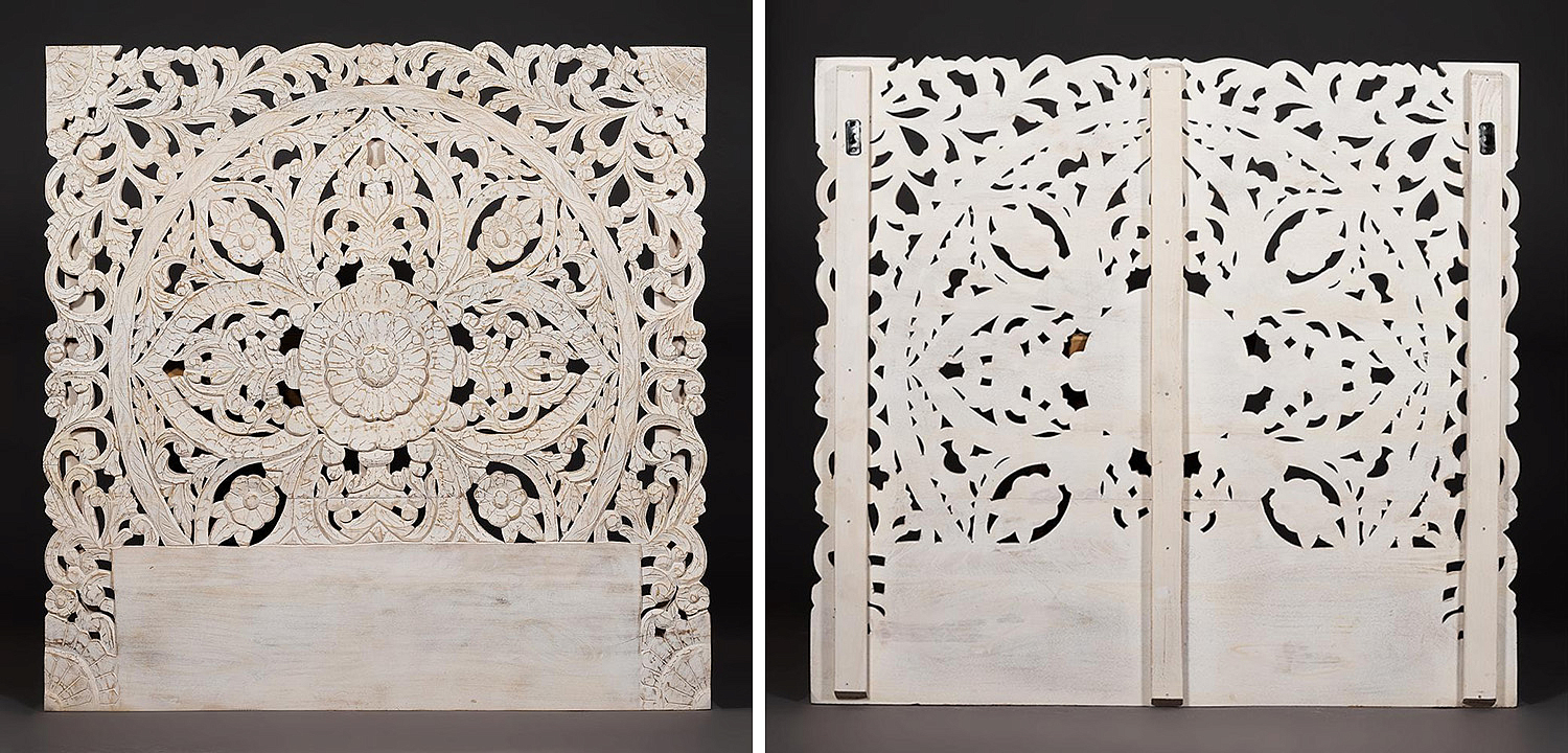 Изголовье-панно Indian antique white Headboard - Loft-Concept в Перми