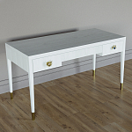 Письменный стол Elsa Dreams White Шпон дерево с двумя ящиками варинант исполнения - 2 | Loft Concept в Перми
