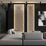 Гипсовая 3D панель с принтографией PM-50 варинант исполнения - 5 | Loft Concept в Перми