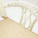 Комплект обеденный из ротанга Eloise grand white варинант исполнения - 7 | Loft Concept в Перми