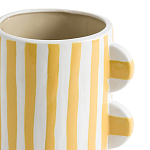 Ваза из фаянса Brighter than the Stars жёлтая полоска варинант исполнения - 2 | Loft Concept в Перми