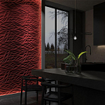 Гипсовая 3D панель с принтографией PM-40 варинант исполнения - 1 | Loft Concept в Перми