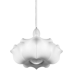 Подвесной светильник с белым фигурным абажуром и мягкими волнистыми краями Cloud Motion  варинант исполнения - 1 | Loft Concept в Перми