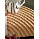 Журнальный столик с круглой фактурной столешницей из натурального дерева Vortex варинант исполнения - 5 | Loft Concept в Перми