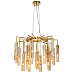 Люстра со стеклянными цилиндрическими плафонами Luminous Cylinders Amber варинант исполнения - 5 | Loft Concept в Перми