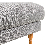 Мягкий пуф на деревянных ножках Garner Pouf Light варинант исполнения - 5 | Loft Concept в Перми