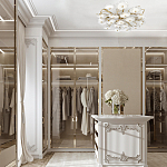 Потолочная люстра круглая ветвистыми бронзовыми элементами и стеклянными рифлеными дисками Textured Glass Chandelier варинант исполнения - 7 | Loft Concept в Перми