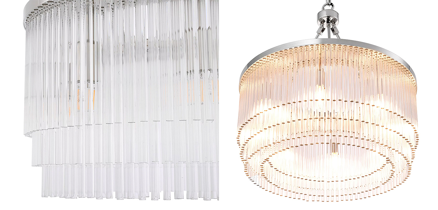 Люстра Eichholtz Chandelier Hector S Nickel Люстра Eichholtz Chandelier Hector S Nickel - Loft-Concept в Перми