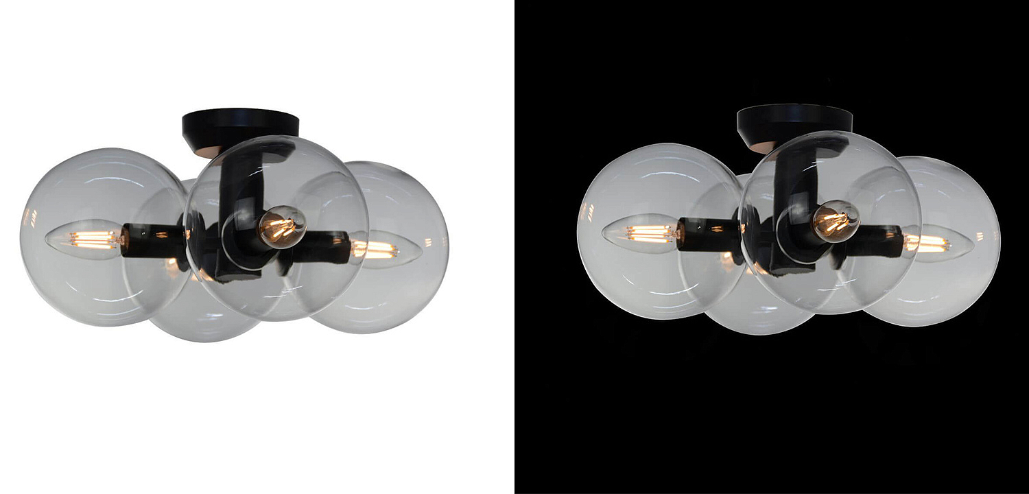 Потолочный светильник Modo 4 Globes Ceiling Lamp 30 Потолочный светильник Modo 4 Globes Ceiling Lamp 30 - Loft-Concept в Перми