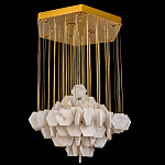 Люстра с фигурными подвесками из натурального камня Glowing Spheres варинант исполнения - 3 | Loft Concept в Перми