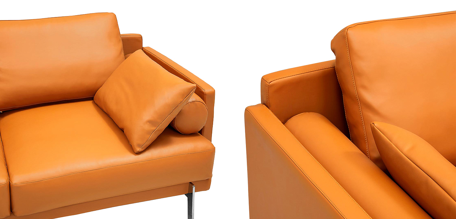 Диван Mosley Orange Sofa Оранжевый Диван Mosley Orange Sofa Оранжевый - Loft-Concept в Перми
