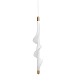 Люстра с белым скрученным плафоном Golden Swirl варинант исполнения - 1 | Loft Concept в Перми