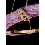 Люстра в форме кольца розовая Warm Pink Light варинант исполнения - 4 | Loft Concept в Перми