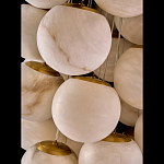 Люстра подвесная с сферическими плафонами из натурального камня Glowing Spheres варинант исполнения - 4 | Loft Concept в Перми