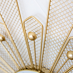 Часы настенные из металла в виде солнца с белым циферблатом Mirror Tower Clock варинант исполнения - 2 | Loft Concept в Перми