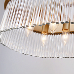 Люстра подвесная овальная со стеклянными трубками Длина 100 см Nembus варинант исполнения - 5 | Loft Concept в Перми