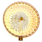 Бра с плафоном из рельефного стекла Peony Glass Bronze  варинант исполнения - 2 | Loft Concept в Перми