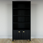 Книжный Стеллаж Elsa Dreams Black с задней стенкой варинант исполнения - 5 | Loft Concept в Перми