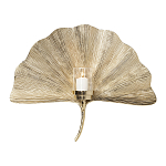 Большой Настенный Подсвечник золотой Лист Пальмы варинант исполнения - 1 | Loft Concept в Перми