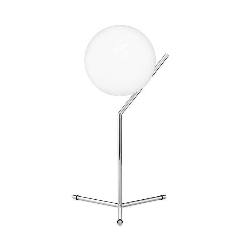 Настольная лампа Flos IC Lights T Chrome Хром Белый в Перми | Loft Concept 