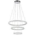 Многоярусная кольцевая люстра с хрустальным декором Gilbertine Crystal Ring Chandelier варинант исполнения - 2 | Loft Concept в Перми