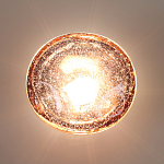 Бра с круглым плафоном из прозрачного стекла с пузырьками воздуха Effervia  варинант исполнения - 6 | Loft Concept в Перми