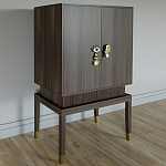 Кабинетный шкаф Elsa Dreams Walnut с 2-мя ящиками варинант исполнения - 6 | Loft Concept в Перми