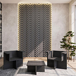 Гипсовая 3D Панель LOVE SPRUCE варинант исполнения - 1 | Loft Concept в Перми