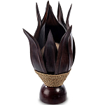 Настольная лампа черная INDONESIAN LAMPS 1 варинант исполнения - 1 | Loft Concept в Перми