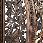 Ширма с  орнаментом ручная резьба Indian Antique Furniture варинант исполнения - 4 | Loft Concept в Перми