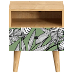 Прикроватная тумба с изображением на ящике Elise Nightstand варинант исполнения - 18 | Loft Concept в Перми