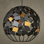 Люстра в форме сферы с декором из металлических квадратов Path to the Stars варинант исполнения - 3 | Loft Concept в Перми