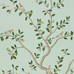 Обои ручная роспись Gustavian Garden Spring on white dyed paper варинант исполнения - 2 | Loft Concept в Перми