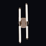 Бра с круглым основанием золотого цвета и двумя вертикальными плафонами Hex Scaffold варинант исполнения - 2 | Loft Concept в Перми