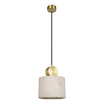 Подвесной светильник с круглым мраморным плафоном Marble square варинант исполнения - 1 | Loft Concept в Перми