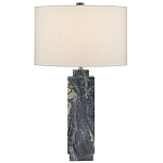 Настольная лампа с корпусом из серого мрамора Breathtaking View варинант исполнения - 3 | Loft Concept в Перми