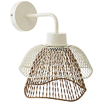 Бра с сетчатым металлическим абажуром Beige Gold Mesh Lampshade варинант исполнения - 1 | Loft Concept в Перми