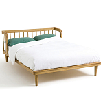 Кровать из массива дуба с пружинным блоком Mateta варинант исполнения - 1 | Loft Concept в Перми