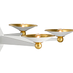 Люстра круглая с бело-золотыми плафонами Light Source варинант исполнения - 1 | Loft Concept в Перми