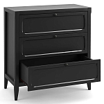 Комод с 3-мя ящиками черный Silva Black Chest of Drawers варинант исполнения - 3 | Loft Concept в Перми